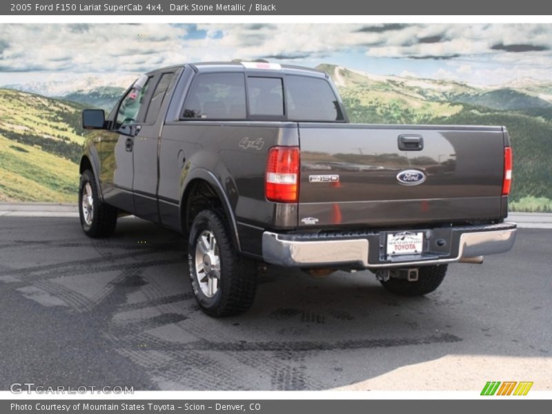 Dark Stone Metallic / Black 2005 Ford F150 Lariat SuperCab 4x4