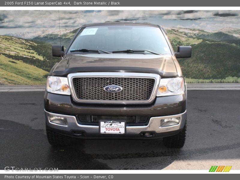Dark Stone Metallic / Black 2005 Ford F150 Lariat SuperCab 4x4