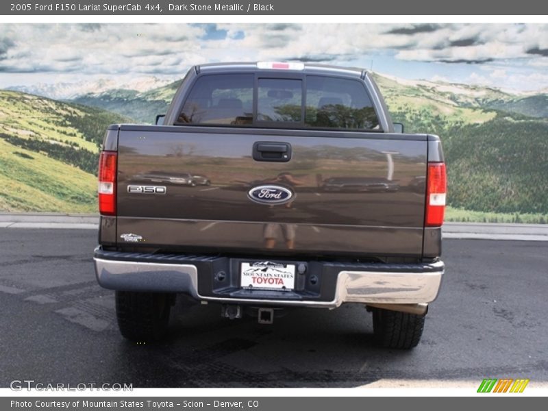 Dark Stone Metallic / Black 2005 Ford F150 Lariat SuperCab 4x4