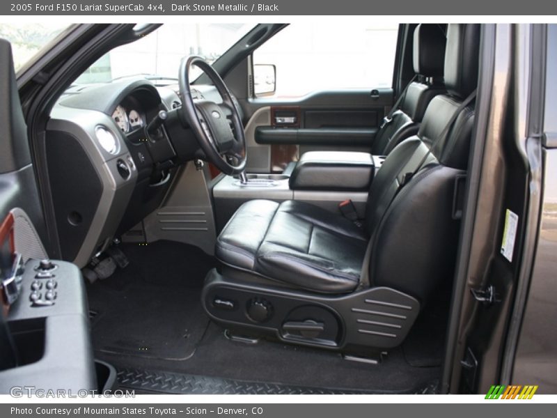 Dark Stone Metallic / Black 2005 Ford F150 Lariat SuperCab 4x4