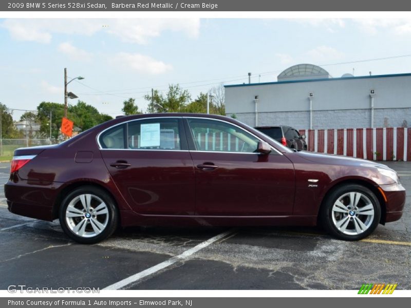 Barbera Red Metallic / Cream Beige 2009 BMW 5 Series 528xi Sedan