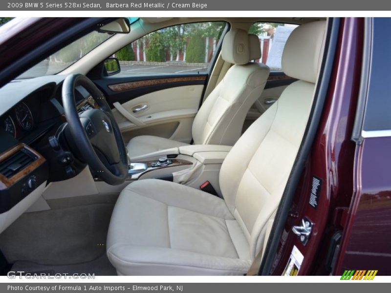 Barbera Red Metallic / Cream Beige 2009 BMW 5 Series 528xi Sedan