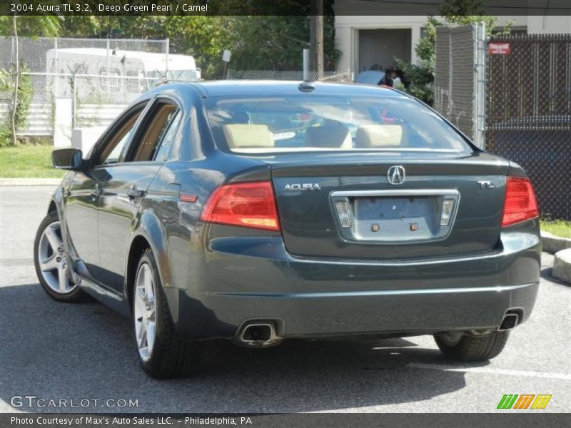 Deep Green Pearl / Camel 2004 Acura TL 3.2