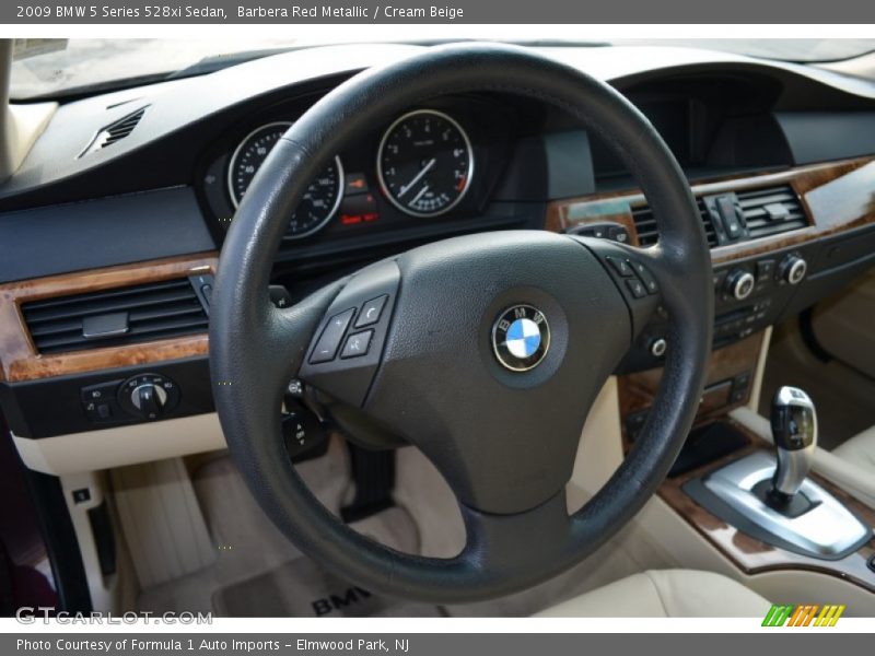 Barbera Red Metallic / Cream Beige 2009 BMW 5 Series 528xi Sedan