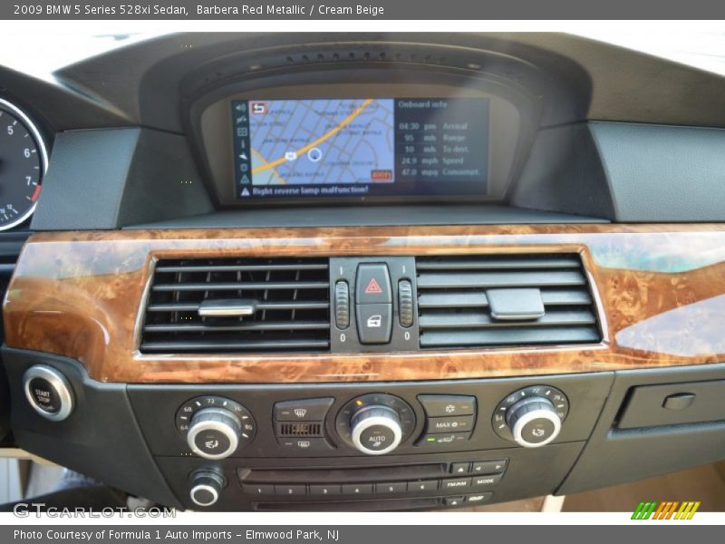 Barbera Red Metallic / Cream Beige 2009 BMW 5 Series 528xi Sedan