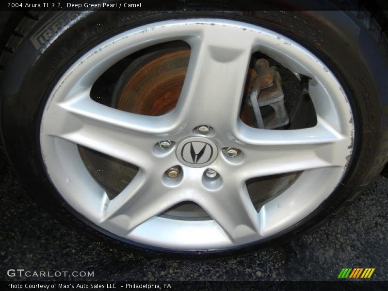 Deep Green Pearl / Camel 2004 Acura TL 3.2