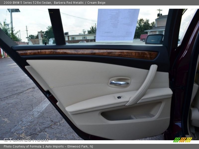 Barbera Red Metallic / Cream Beige 2009 BMW 5 Series 528xi Sedan