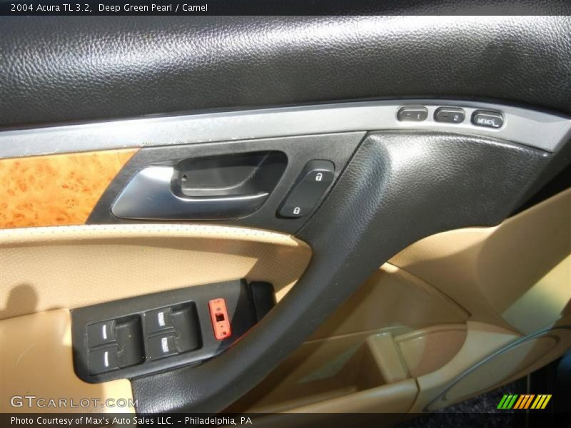 Deep Green Pearl / Camel 2004 Acura TL 3.2
