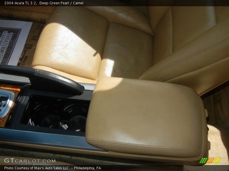 Deep Green Pearl / Camel 2004 Acura TL 3.2