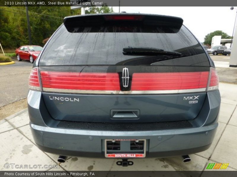 Steel Blue Metallic / Light Camel 2010 Lincoln MKX AWD