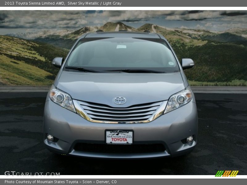 Silver Sky Metallic / Light Gray 2013 Toyota Sienna Limited AWD