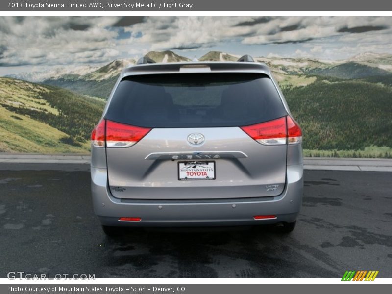 Silver Sky Metallic / Light Gray 2013 Toyota Sienna Limited AWD