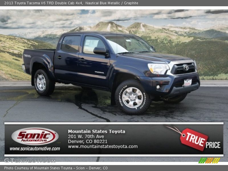 Nautical Blue Metallic / Graphite 2013 Toyota Tacoma V6 TRD Double Cab 4x4