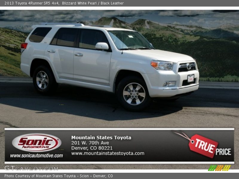 Blizzard White Pearl / Black Leather 2013 Toyota 4Runner SR5 4x4