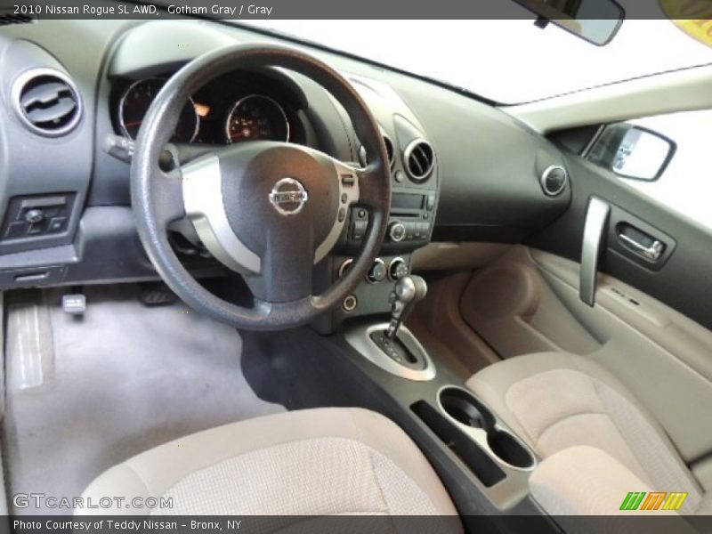 Gotham Gray / Gray 2010 Nissan Rogue SL AWD