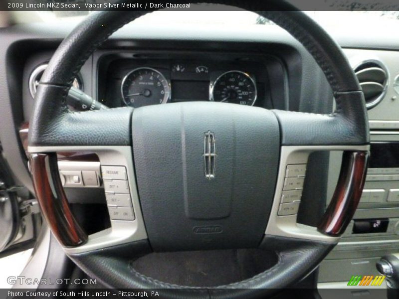 Vapor Silver Metallic / Dark Charcoal 2009 Lincoln MKZ Sedan