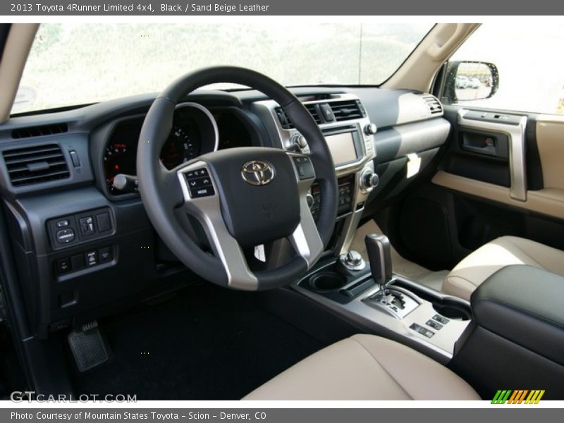 Black / Sand Beige Leather 2013 Toyota 4Runner Limited 4x4