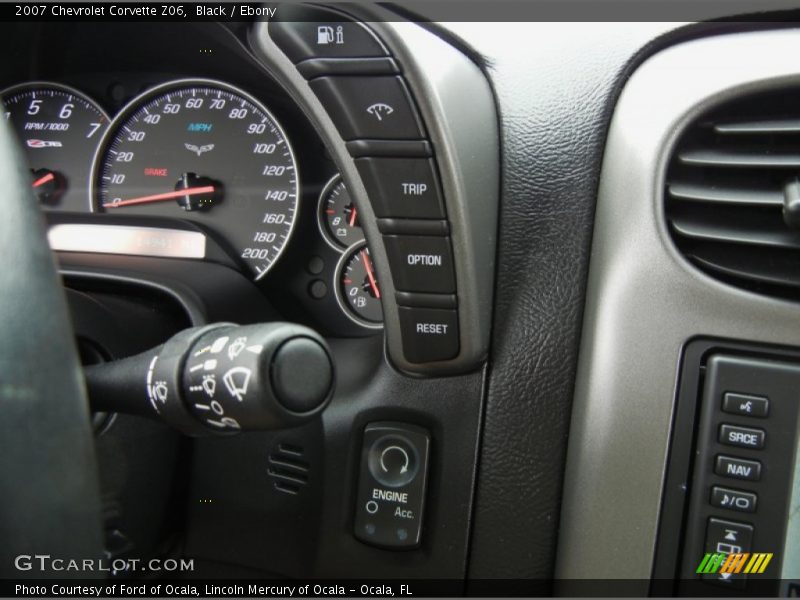 Controls of 2007 Corvette Z06