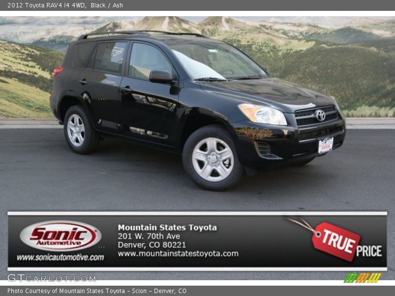 Black / Ash 2012 Toyota RAV4 I4 4WD