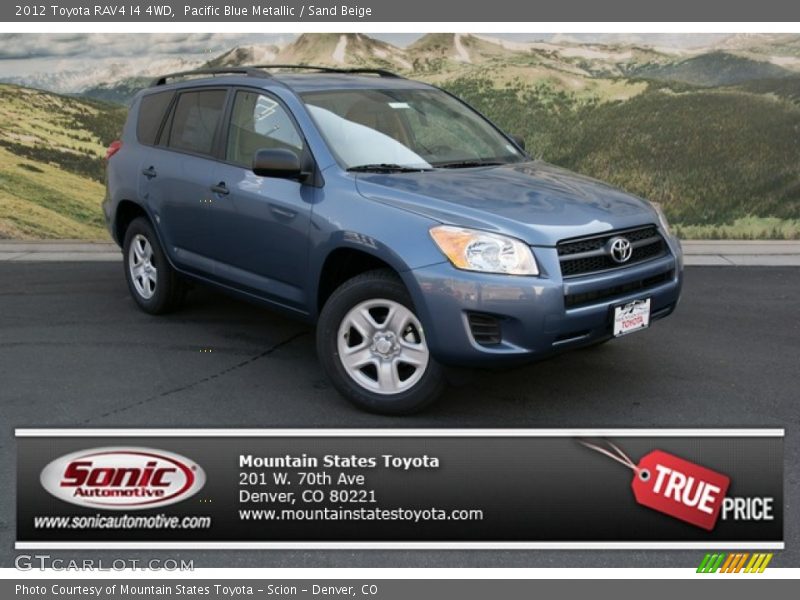 Pacific Blue Metallic / Sand Beige 2012 Toyota RAV4 I4 4WD
