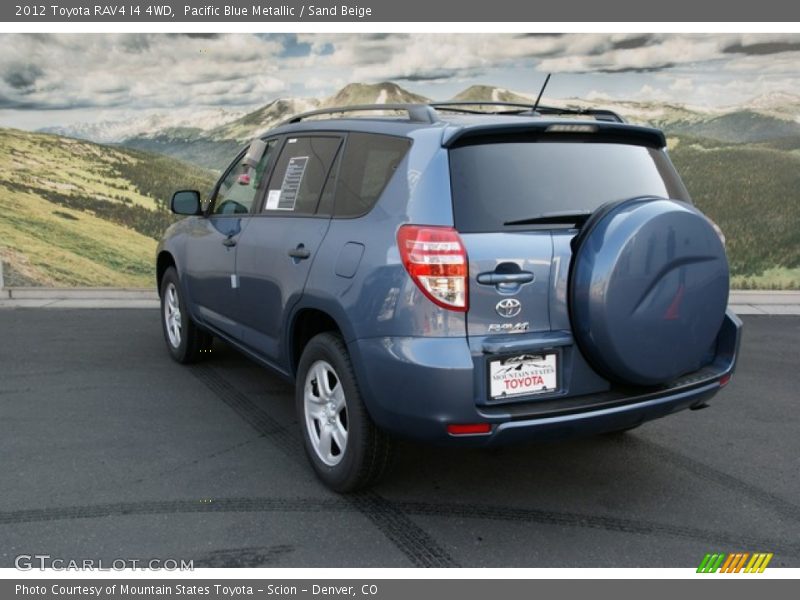Pacific Blue Metallic / Sand Beige 2012 Toyota RAV4 I4 4WD