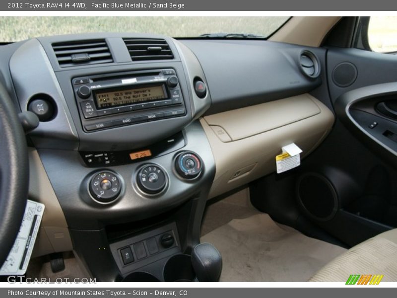 Pacific Blue Metallic / Sand Beige 2012 Toyota RAV4 I4 4WD