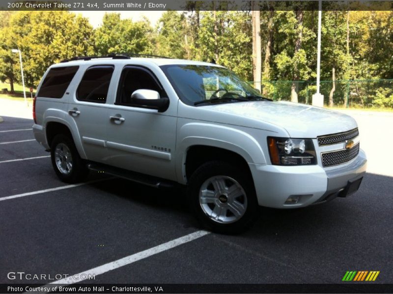 Summit White / Ebony 2007 Chevrolet Tahoe Z71 4x4