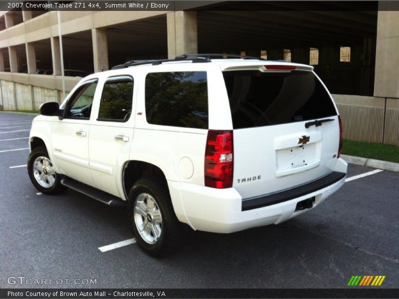 Summit White / Ebony 2007 Chevrolet Tahoe Z71 4x4