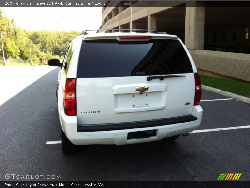 Summit White / Ebony 2007 Chevrolet Tahoe Z71 4x4