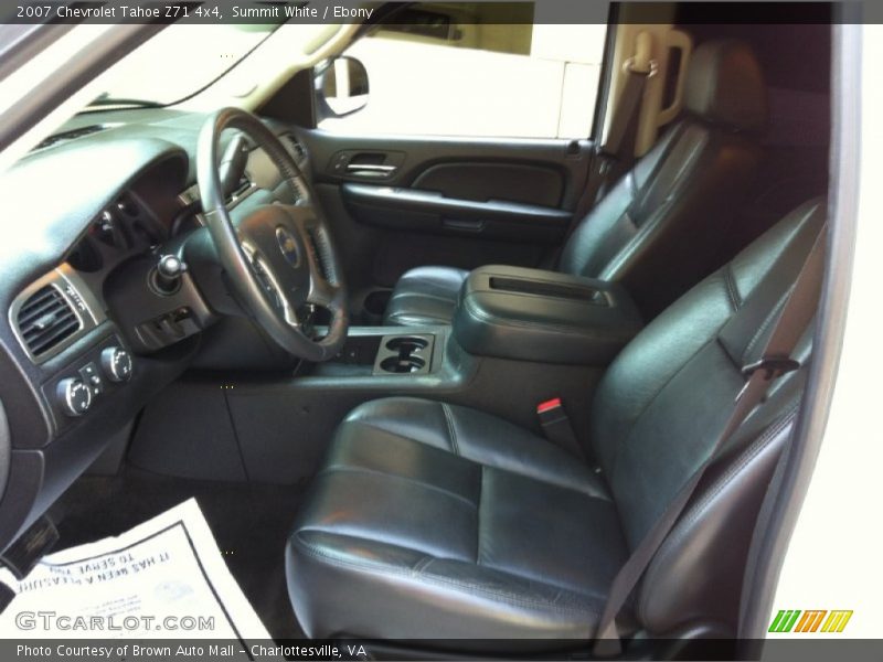 Summit White / Ebony 2007 Chevrolet Tahoe Z71 4x4