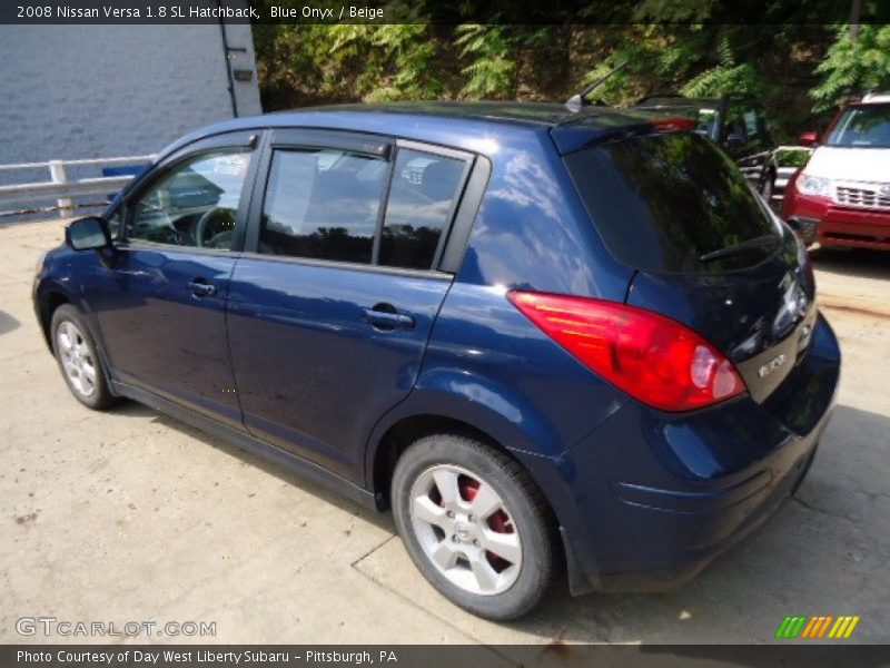 Blue Onyx / Beige 2008 Nissan Versa 1.8 SL Hatchback