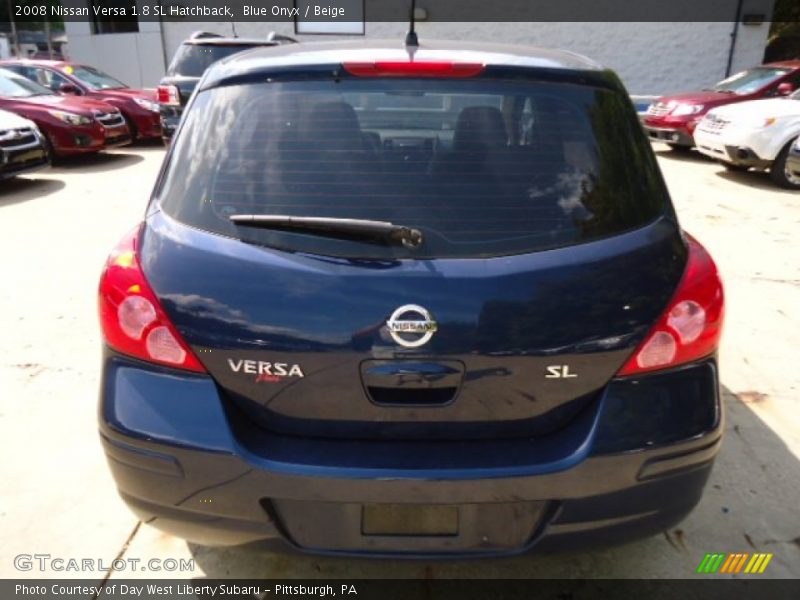 Blue Onyx / Beige 2008 Nissan Versa 1.8 SL Hatchback
