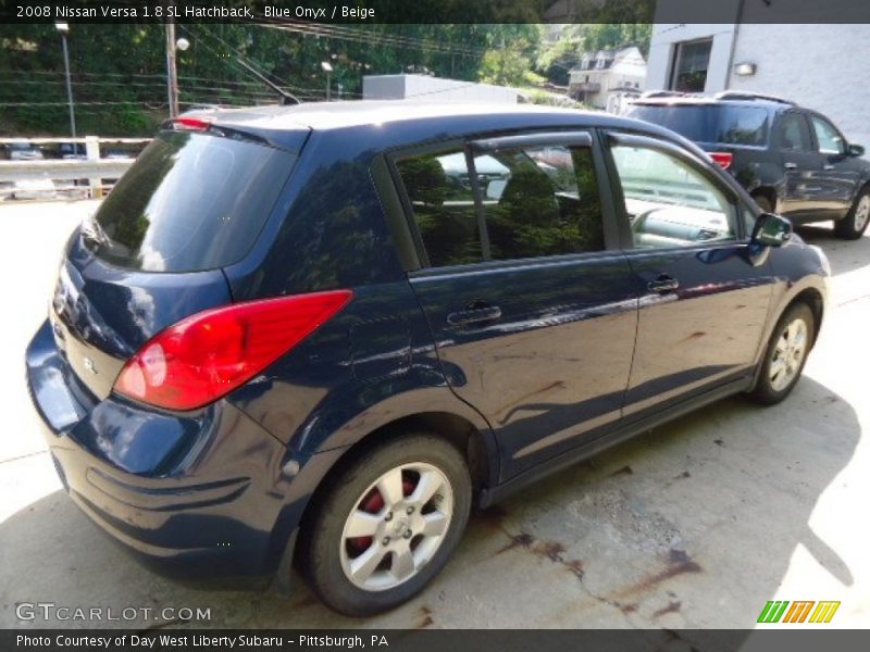 Blue Onyx / Beige 2008 Nissan Versa 1.8 SL Hatchback