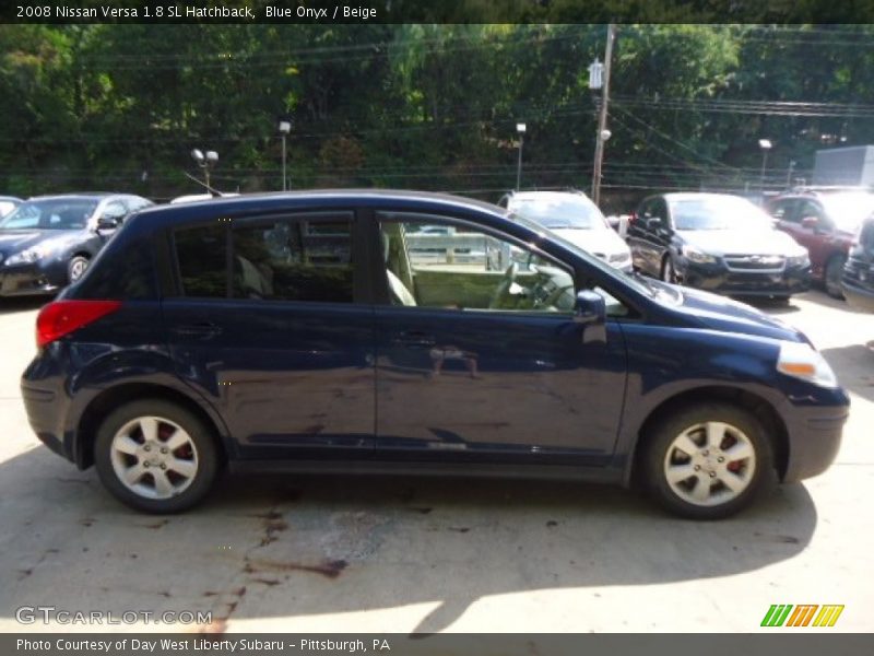 Blue Onyx / Beige 2008 Nissan Versa 1.8 SL Hatchback