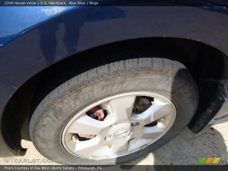 Blue Onyx / Beige 2008 Nissan Versa 1.8 SL Hatchback