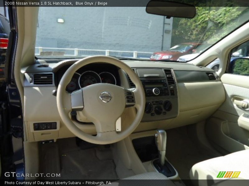 Blue Onyx / Beige 2008 Nissan Versa 1.8 SL Hatchback
