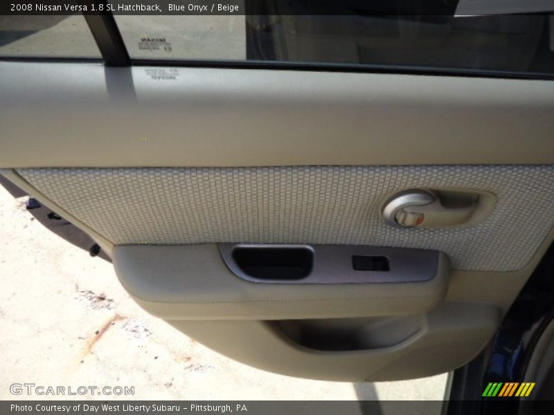 Blue Onyx / Beige 2008 Nissan Versa 1.8 SL Hatchback