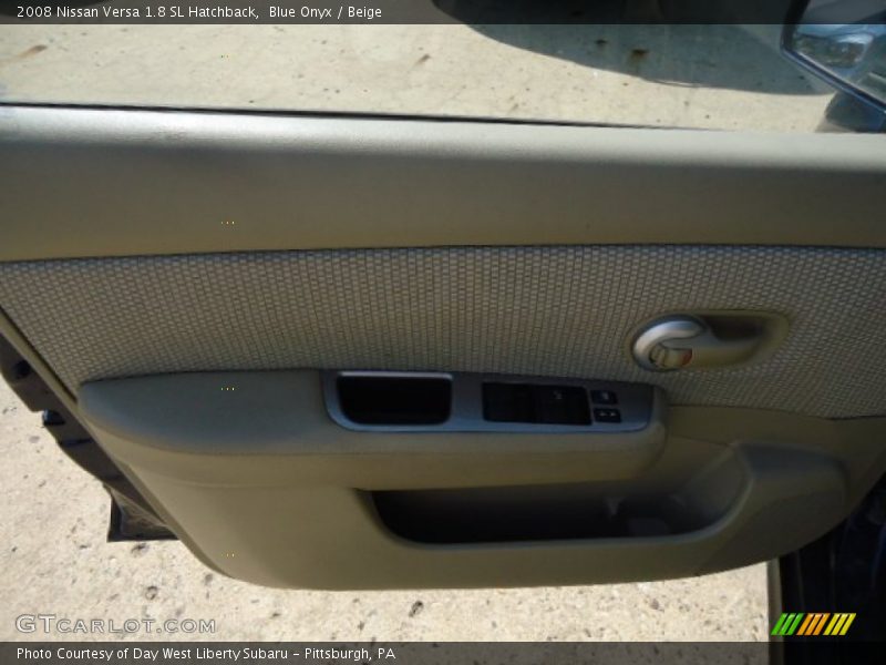 Blue Onyx / Beige 2008 Nissan Versa 1.8 SL Hatchback