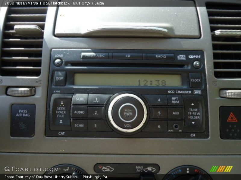 Blue Onyx / Beige 2008 Nissan Versa 1.8 SL Hatchback