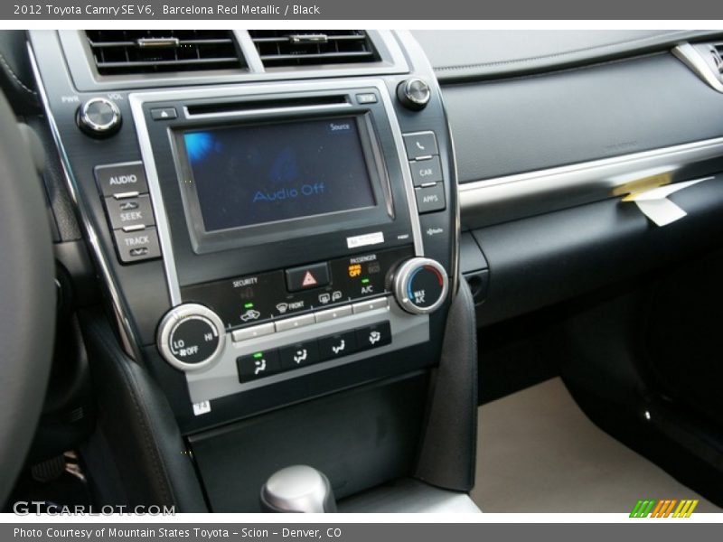 Barcelona Red Metallic / Black 2012 Toyota Camry SE V6