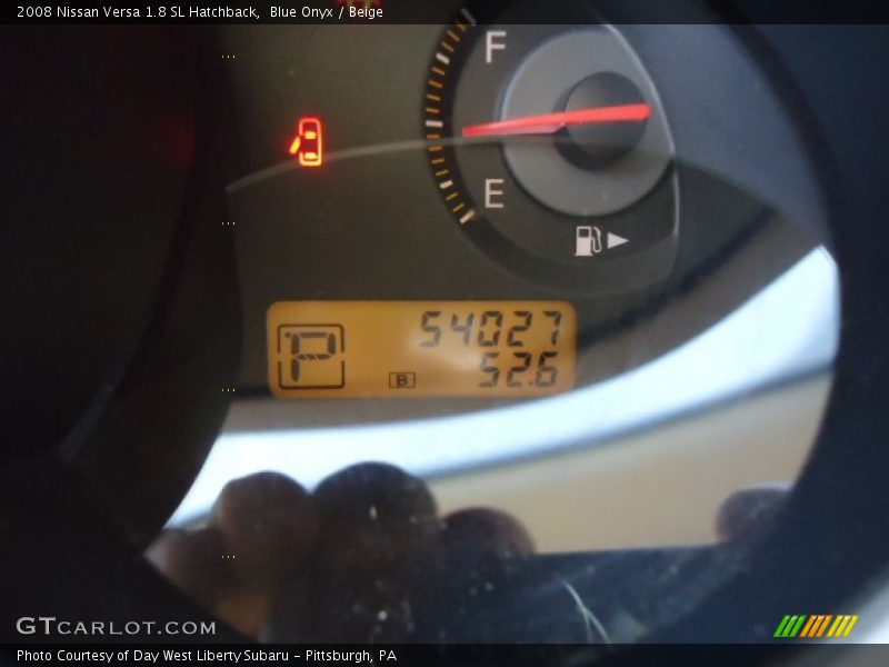 Blue Onyx / Beige 2008 Nissan Versa 1.8 SL Hatchback