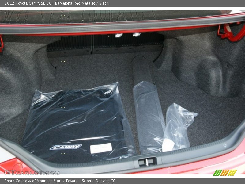 Barcelona Red Metallic / Black 2012 Toyota Camry SE V6