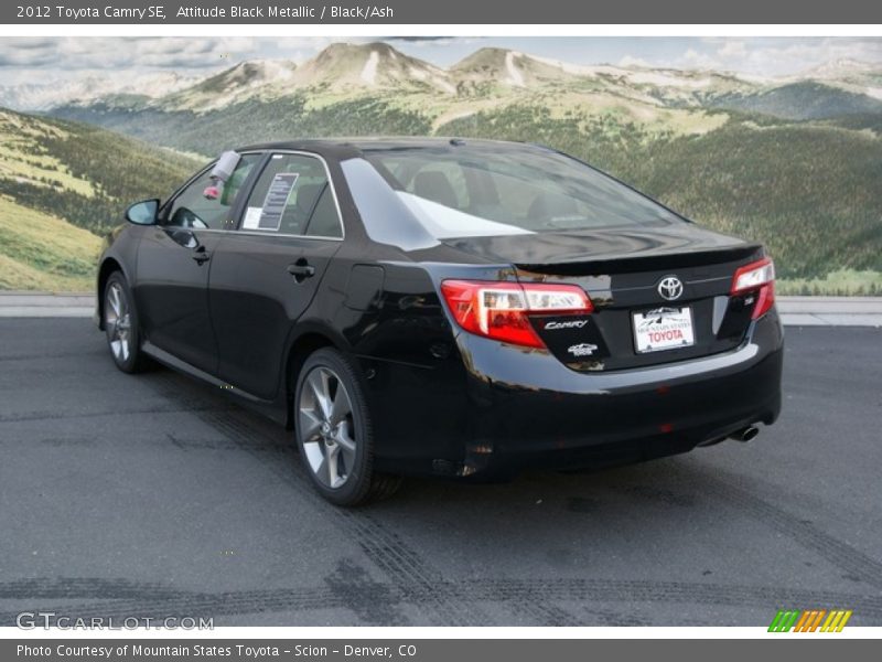 Attitude Black Metallic / Black/Ash 2012 Toyota Camry SE