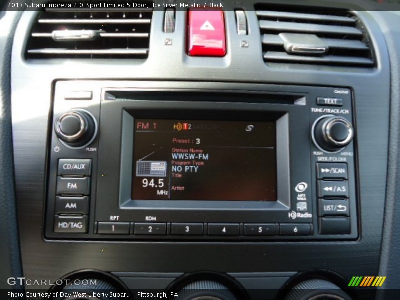 Ice Silver Metallic / Black 2013 Subaru Impreza 2.0i Sport Limited 5 Door