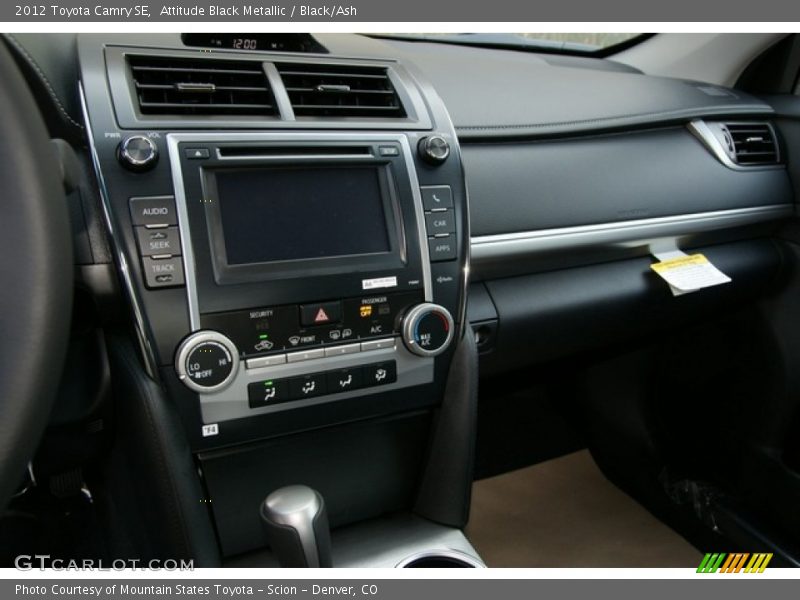 Attitude Black Metallic / Black/Ash 2012 Toyota Camry SE