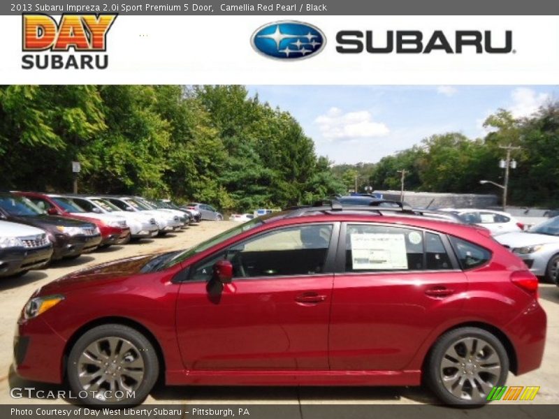 Camellia Red Pearl / Black 2013 Subaru Impreza 2.0i Sport Premium 5 Door