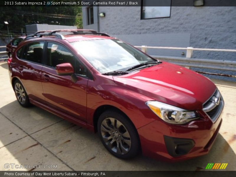 Camellia Red Pearl / Black 2013 Subaru Impreza 2.0i Sport Premium 5 Door