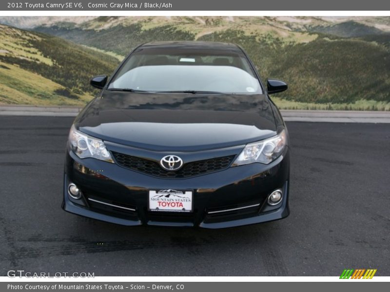 Cosmic Gray Mica / Black/Ash 2012 Toyota Camry SE V6