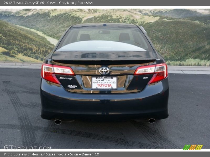 Cosmic Gray Mica / Black/Ash 2012 Toyota Camry SE V6