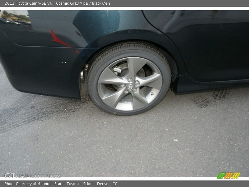 Cosmic Gray Mica / Black/Ash 2012 Toyota Camry SE V6